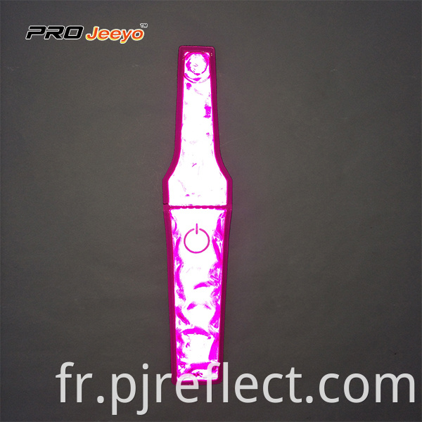 Reflective Visibility Warning Pvc Pink Magnetic Clipcj Ccj001